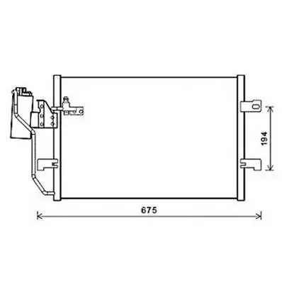 Promotion Condenseur de Climatisation pour MERCEDES CLASSE A 1997-2001 (W168), OEM: 1685000854, Neuf