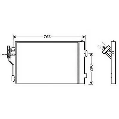 Promotion Condenseur de Climatisation pour MERCEDES VITO II ph.1 2003-2010 (W639), OEM: A6398350370, Neuf