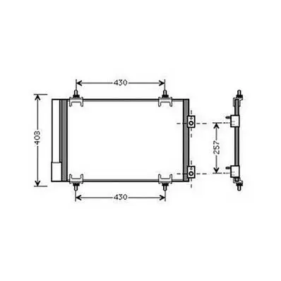 Condenseur de Climatisation pour PEUGEOT 3008 I ph.1 2009-2013, OEM: 6455EW, Neuf Offre Du Jour