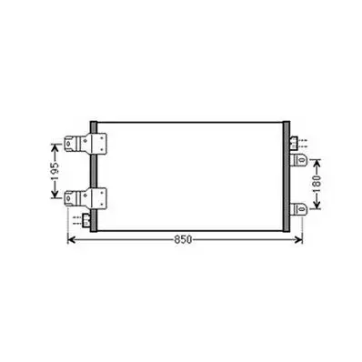 Pas Cher Condenseur de Climatisation pour RENAULT MASTER III ph.1 2010-2014, OEM: 921007845R, Neuf