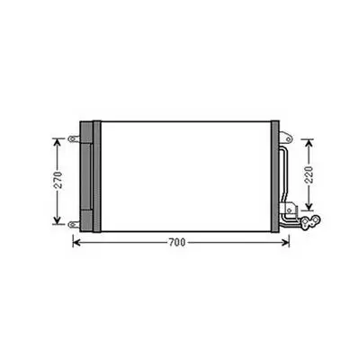 Condenseur de Climatisation pour VOLKSWAGEN POLO V ph.1 2009-2014, OEM: 6C0816411C, Neuf Commander Maintenant