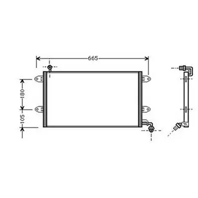Condenseur de Climatisation pour VOLKSWAGEN GOLF III 1991-1997, OEM: 1H0820413, Neuf Acheter En Ligne
