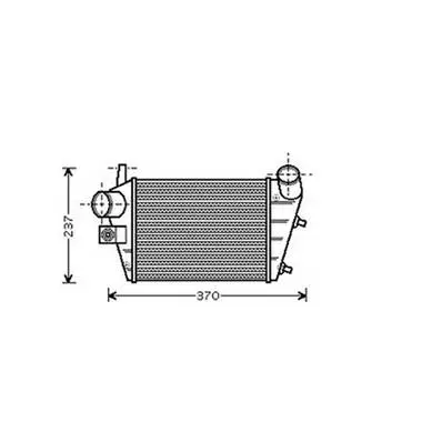 Intercooler pour ALFA ROMEO 156 ph.1 1997-2003, OEM: 60686738, Neuf Produit De Marque