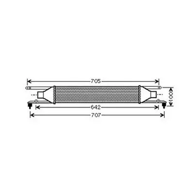 Intercooler pour ALFA ROMEO MITO 2008-2016, OEM: 55700449, Neuf Promotion Saisonnière
