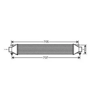 Intercooler pour ALFA ROMEO MITO 2008-2016, OEM: 51783791, Neuf Usine Directe