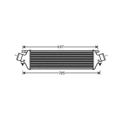 Commande En Gros Intercooler pour ALFA ROMEO GIULIETTA 2010-2016, OEM: 50514486, Neuf