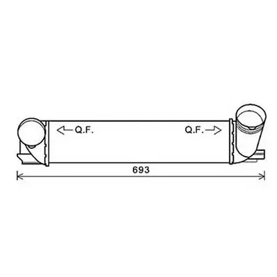 Intercooler pour BMW Serie 3 E90-E91 2008-2012, OEM: 17517800682, Neuf Nouveauté