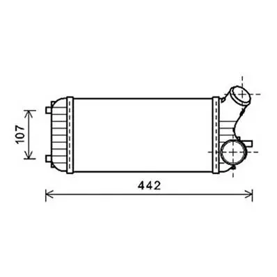 Offre Spéciale Intercooler pour FORD C-MAX 2010-2015, OEM: 1755305, Neuf