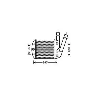 Prix Bas Intercooler pour FIAT PANDA II ph.1 2003-2012, OEM: 46823259, Neuf