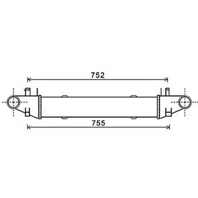 Super Prix Intercooler pour MERCEDES CLASSE C ph.1 2007-2011 (W204), OEM: 2045000500, Neuf