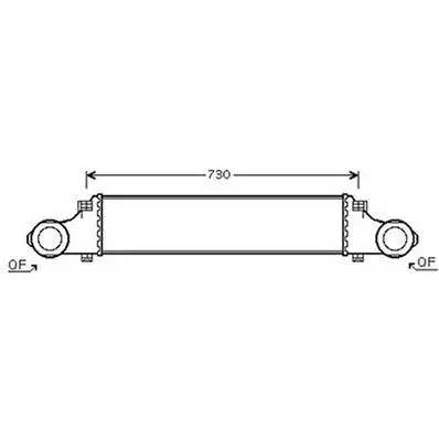 Intercooler pour MERCEDES CLASSE E 2002-2006 (W211), OEM: 2115001102, Neuf Prix Réduit