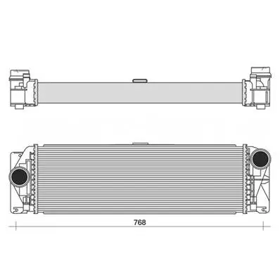 Meilleur Choix Intercooler pour MERCEDES SPRINTER III depuis 2018 (W907-W910), OEM: 9075011600, Neuf