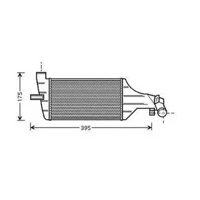 Intercooler pour OPEL ZAFIRA A 1999-2005, OEM: 93175282, Neuf Marque