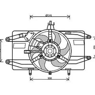 Groupe moto Ventilateur Radiateur pour FIAT DOBLO I ph.1 2001-2005, OEM: 46737731, Neuf Commander Maintenant