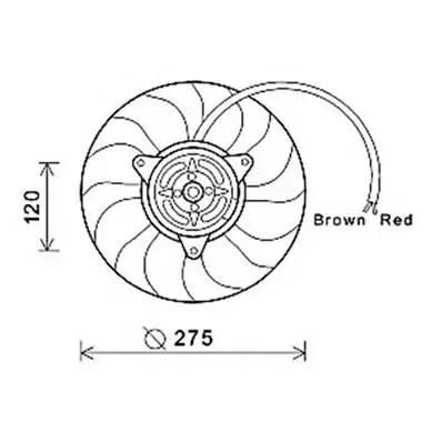 Meilleure Vente Ventilateur Radiateur moteur pour AUDI A6 II ph.2 2001-2004, OEM: 8E0959455N, Neuf