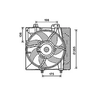 Ventilateur Radiateur moteur pour CITROËN DS3 2010-2016, OEM: 1253H6, Neuf Commander Vite
