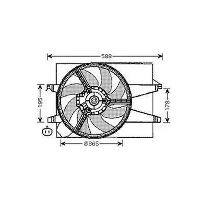 Réduction Ventilateur Radiateur moteur pour FORD FIESTA Mk5 ph.1 2002-2005, OEM: 1337583, Neuf