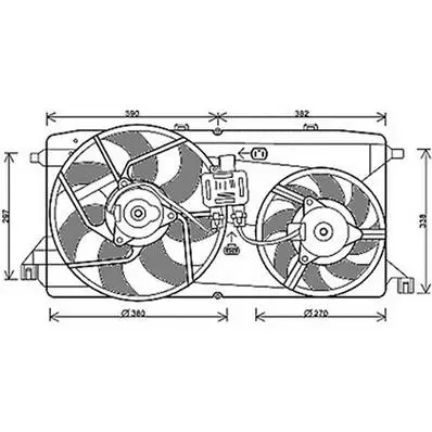 Ventilateur Radiateur moteur pour FORD TRANSIT Mk7 2006-2014, OEM: 1819418, Neuf Nouvelle Collection