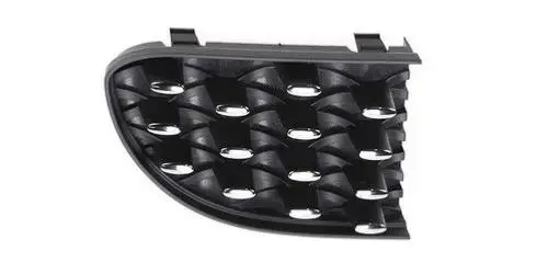 Dernier Modèle Grille pare chocs avant droite pour FIAT 500 depuis 2015, noire, avec moulure chromèe, Neuve