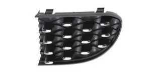 Soldes Grille pare chocs avant gauche pour FIAT 500 depuis 2015, noire, avec moulure chromèe, Neuve