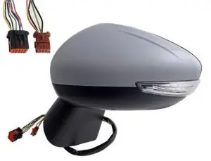 Dernier Modèle Rétroviseur gauche pour CITROËN C3 AIRCROSS 2017-2021, électrique, rabattable électriquement, BLIS, feu de courtoisie, Neuf à peindre