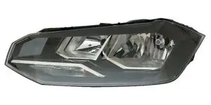 Commander Maintenant Phare Optique avant gauche pour VOLKSWAGEN POLO VI phase 1, 2017-2021 , H7+H7+WY21W, avec moteur, Neuf