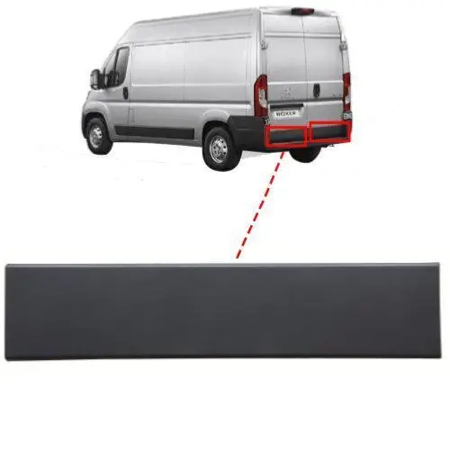 Meilleur Choix Moulure baguette sur porte arrière gauche pour CITROËN JUMPER II phase 2, 2014-2023, 82cm, Noire, Neuve