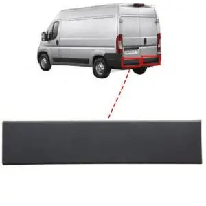 Achat Immédiat Moulure baguette sur porte arrière gauche pour PEUGEOT BOXER II ph.2 2014-2023, 82cm, Noire, Neuve