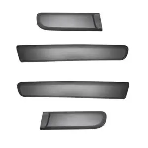Kit Moulures de portes pour FIAT PANDA III depuis 2012, 4 pièces, noires, avec clips, Neuve Acheter En Ligne