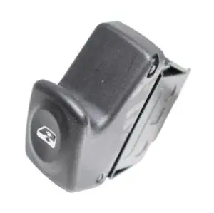 Interrupteur/Bouton de lève vitre électrique sur porte avant droite ou gauche pour RENAULT KANGOO I phase 1, 1997-2003, 1 bouton, noir, Neuf Soldes