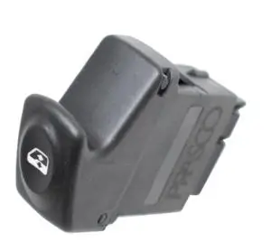 Remise Interrupteur/Bouton de lève vitre électrique sur porte avant gauche pour RENAULT KANGOO I phase 1, 1997-2003, 1 bouton, noir, Neuf