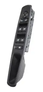 Affaire À Saisir Bloc de commande de lève vitre et miroir électrique sur porte avant gauche pour RENAULT MEGANE III phase 3, 2008-2012, 4 boutons, noir, Neuf