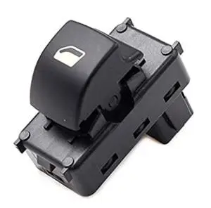 Pas Cher Interrupteur/Bouton de lève vitre électrique sur porte avant droite pour PEUGEOT 207, 2006-2009, 1 bouton, noir, Neuf