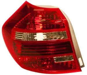 Feu arrière gauche pour BMW SERIE 1 E87N de 2007 à 2011, modèle 5 portes, LED, chromé, rouge et blanc, Neuf Commander Vite