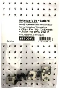 Produit De Marque Kit de fixation assemblage Cache sous moteur pour SKODA OCTAVIA I (1U), 1997-2004 (modèle essence), Neuf