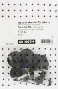 Dernière Chance Kit de fixation assemblage Pare chocs arrière pour RENAULT CLIO IV depuis 2012, modèle BERLINE, Neuf
