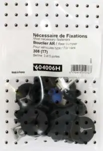 Kit de fixation assemblage Pare chocs arrière pour PEUGEOT 308 I (T7) 2007-2014 (modèle BERLINE), Neuf Super Prix