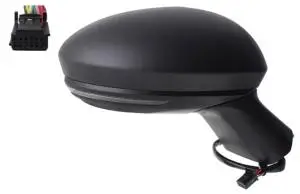 Rétroviseur droit électrique pour RENAULT CLIO V phase 1, 2019-2023, sonde, noir, Neuf Expédition Rapide