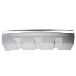 Vente Directe Spoiler pare chocs avant central pour LAND ROVER EVOQUE phase 2, 2015-2018, argent, Mod. PRESTIGE, Neuf