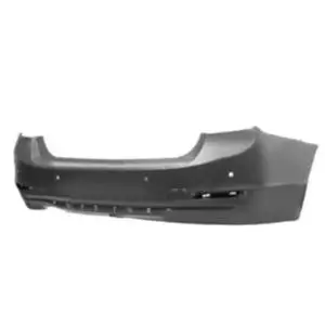 Quantité Limitée Pare chocs arrière pour BMW Serie 3 F30, 2012-2014, Double sortie d&rsquo;echappement à gauche, trous radar, Neuf à peindre