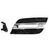 Grille de calandre gauche pour MERCEDES CLASSE ML Phase 2, 2008-2011 (W164), trou feu diurne, chromé/noir, neuve Commander Vite