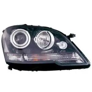 Affaire À Saisir Phare optique avant droit H7+H7 pour MERCEDES CLASSE ML Phase 2, 2008-2011 (W164), corps noir, neuf