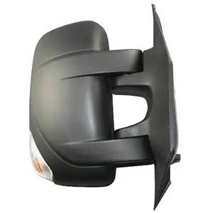 Livraison Express Rétroviseur droit manuel pour RENAULT MASTER III phase 3, depuis 2019, feu clignotant 16W, noir, Neuf