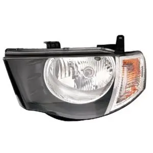 Promotion Saisonnière Phare optique avant gauche pour MITSUBISHI L200 IV phase 1, 2006-2010, H4, Mod. DOUBLE CABINE, feu clignotant incolore, Neuf