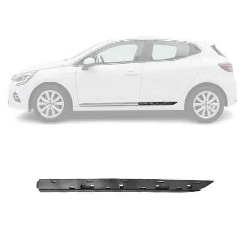 Moulure porte arrière gauche pour RENAULT CLIO V phase 1, 2019-2023, trous profil, noire, baguette Neuve Super Prix