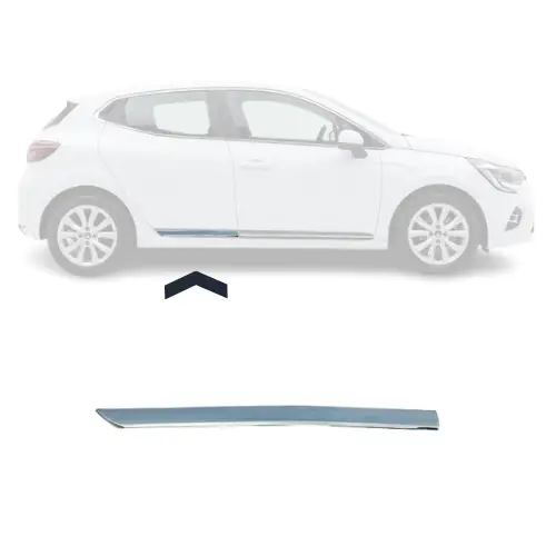 Profil pour moulure de porte arrière droite pour RENAULT CLIO V phase 1, 2019-2023, chromé, Neuf Jusqu’à Épuisement Des Stocks