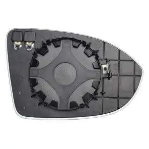 Miroir Glace de rétroviseur extérieur gauche pour VOLKSWAGEN GOLF VIII depuis 2020, dégivrant, asphérique, avec support de fixation, neuf Dernier Modèle