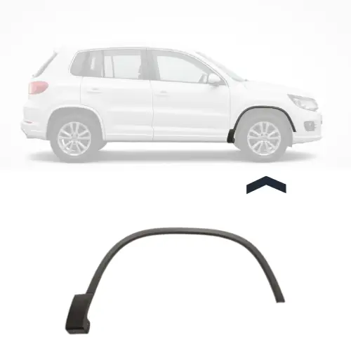 Extension d&rsquo;aile avant droite pour VOLKSWAGEN TIGUAN I ph. 2 2011-2015, Noir, Neuf Bon Marché