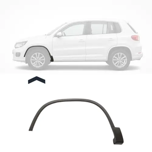Prix Réduit Extension d&rsquo;aile avant gauche pour VOLKSWAGEN TIGUAN I ph. 2 2011-2015, Noir,Neuf