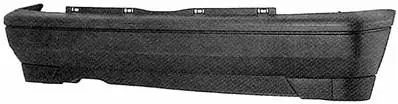 Bon Marché Pare chocs arrière pour VOLKSWAGEN GOLF III 1991-1994, Mod. CL, noir, Neuf